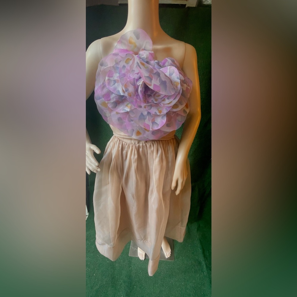 Cynthia rowley organza flower strapless dress - Picture 7 of 7
